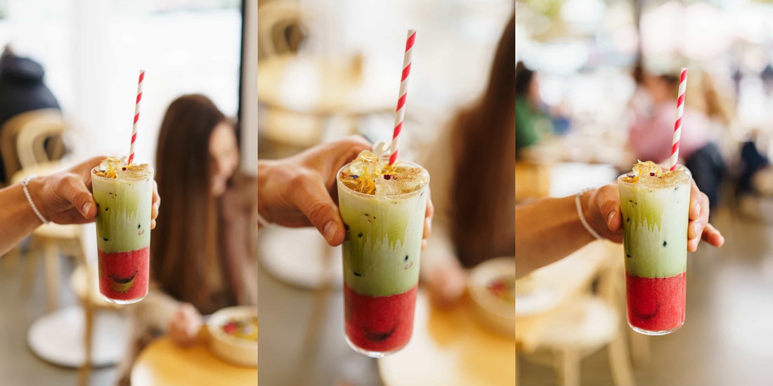 Strawberry Iced Matcha Magic